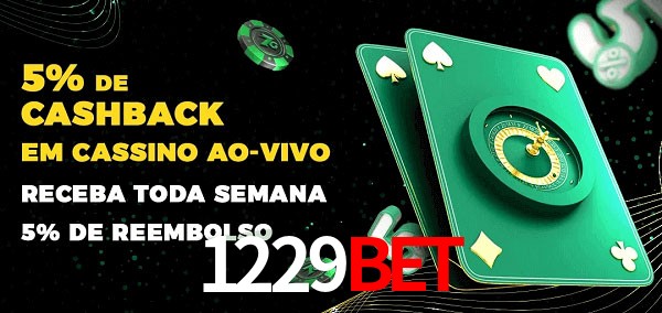 Promoções do cassino ao Vivo 1229bet